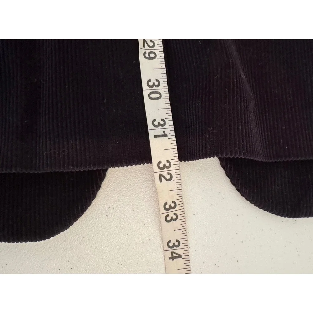 Saddlebred Corduroy 2 Button Blazer Mens‎ 44L Sport Coat Black 100% Cotton